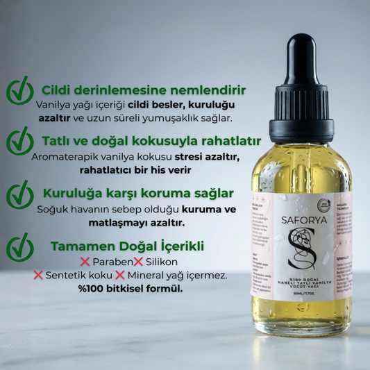 Naneli Tatlı Vanilya Vücut Yağı